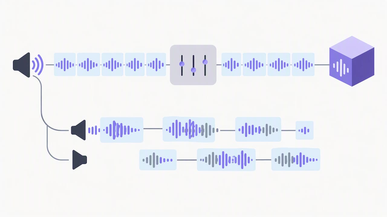 Clean read speech contrasted with overlapping dialogue
