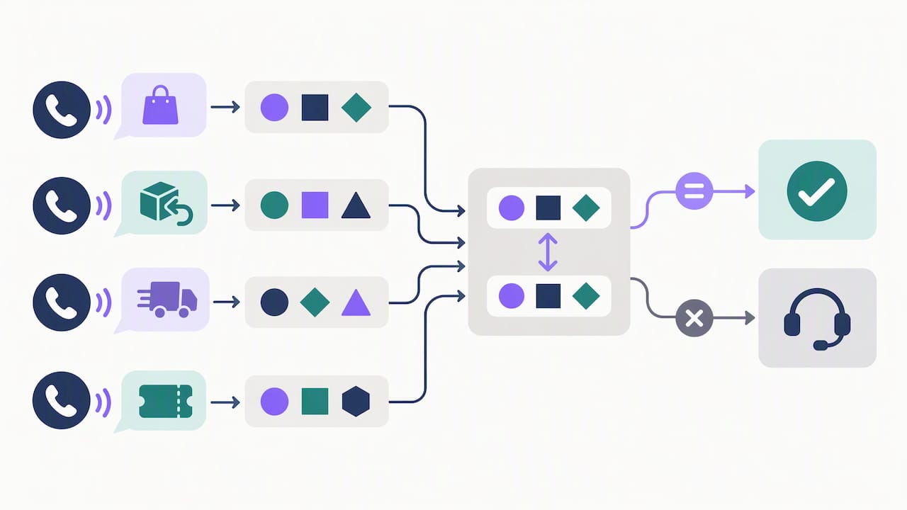 Four voice-call tests checked for exact entity matches