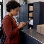 Customer entering a phone verification code